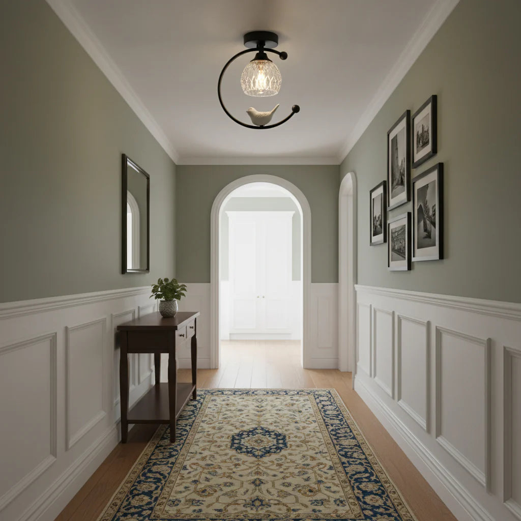 Ceramic Bird Ceiling Lamp - Yiarolight