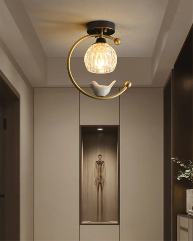 Ceramic Bird Ceiling Lamp - Yiarolight