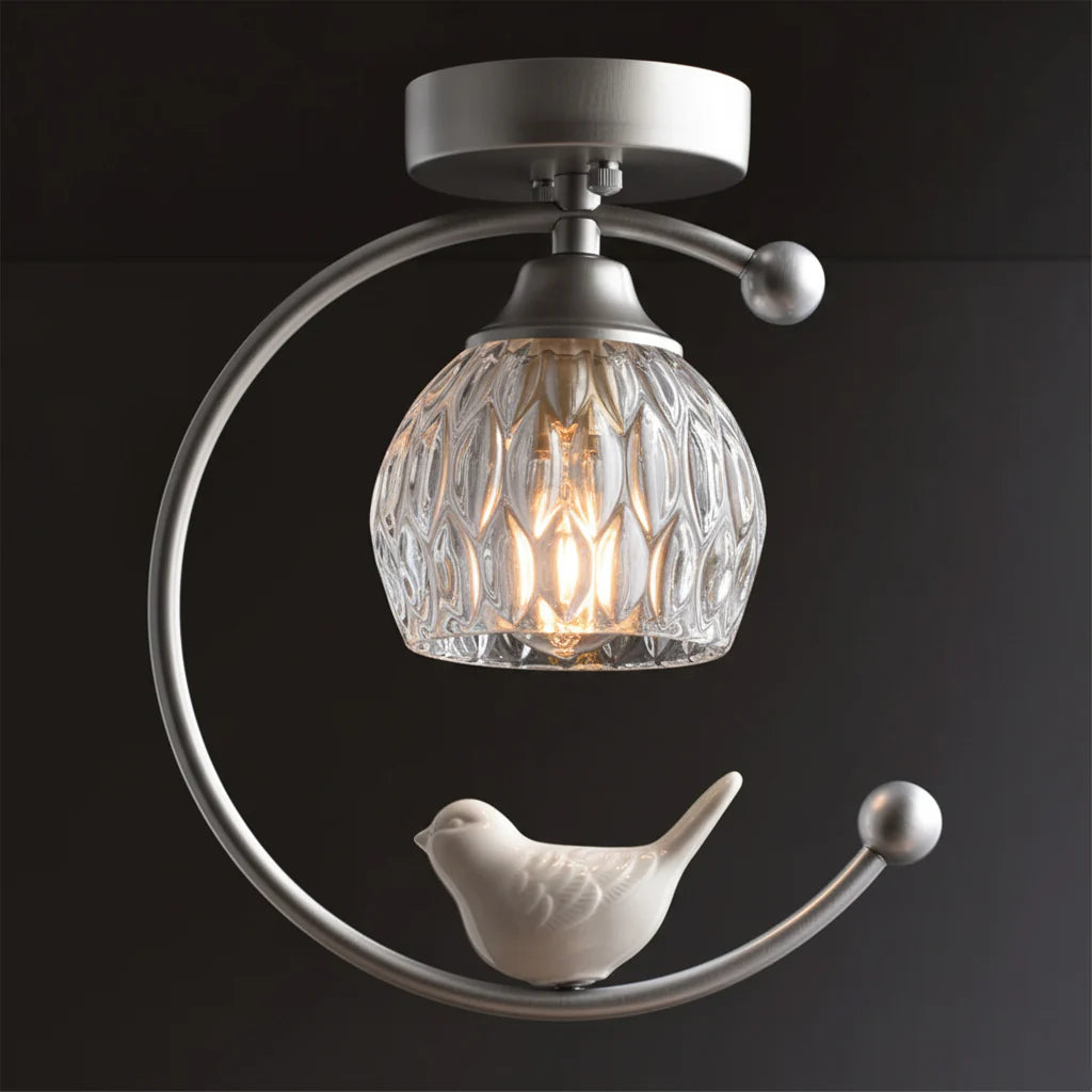 Ceramic Bird Ceiling Lamp - Yiarolight