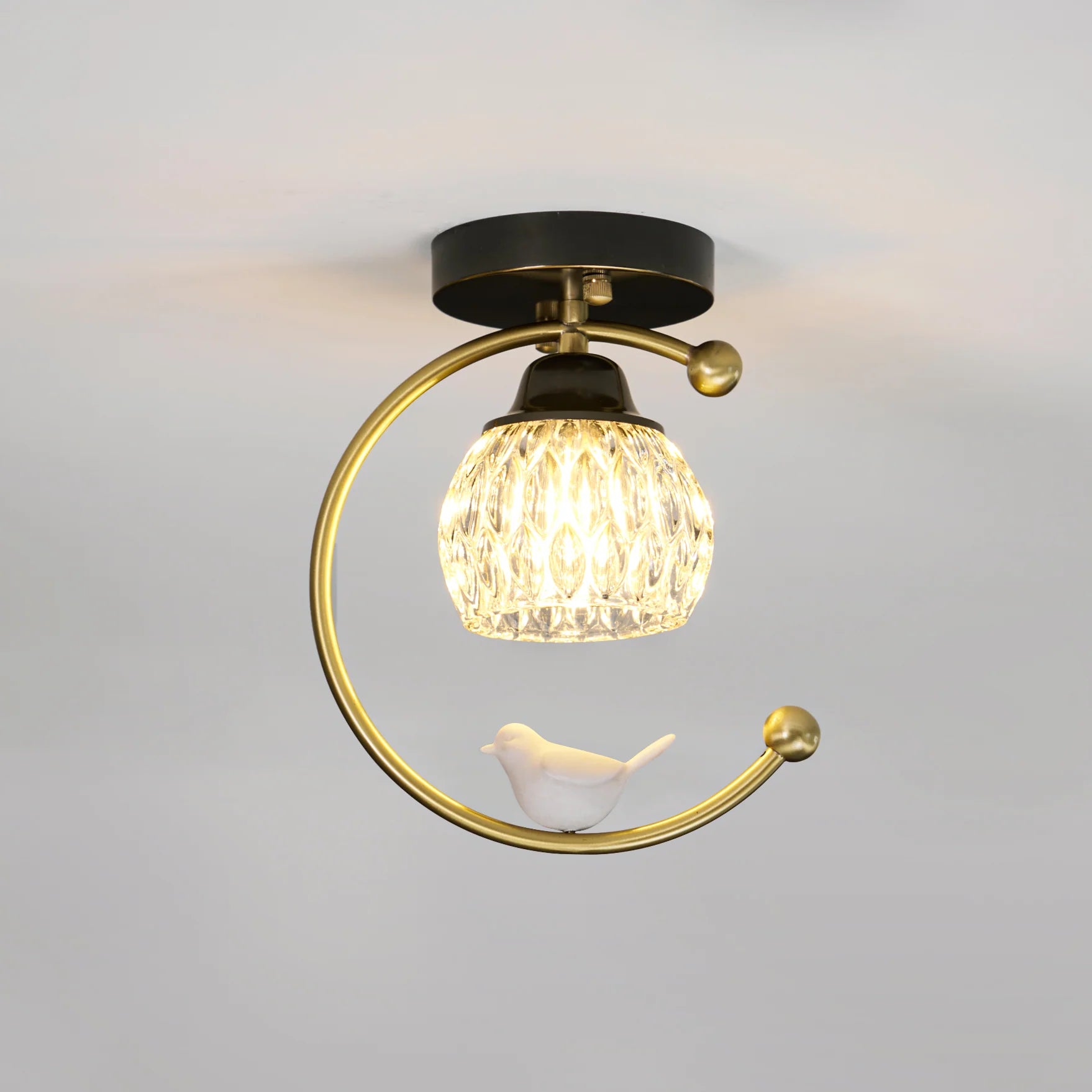Ceramic Bird Ceiling Lamp - Yiarolight