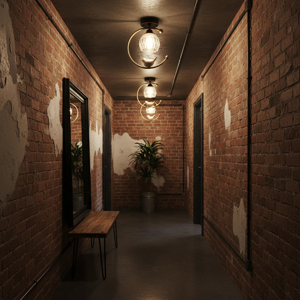 Ceramic Bird Ceiling Lamp - Yiarolight