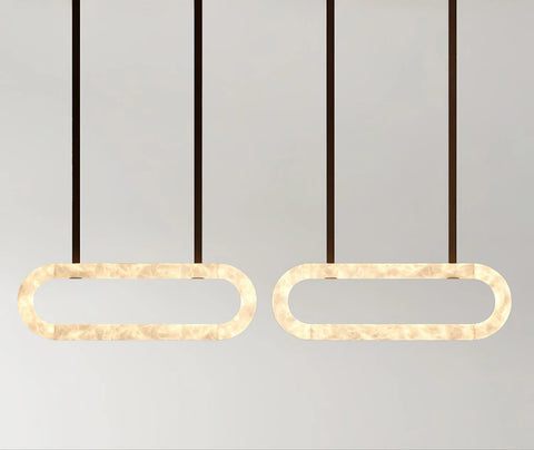 Circle Alabaster Chandelier - Yiarolight