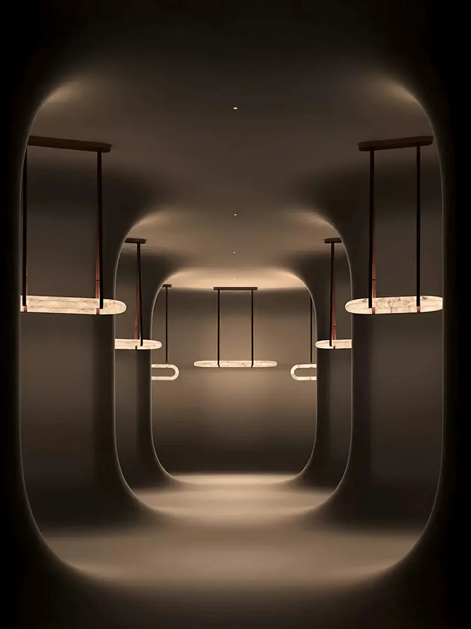 Circle Alabaster Chandelier - Yiarolight