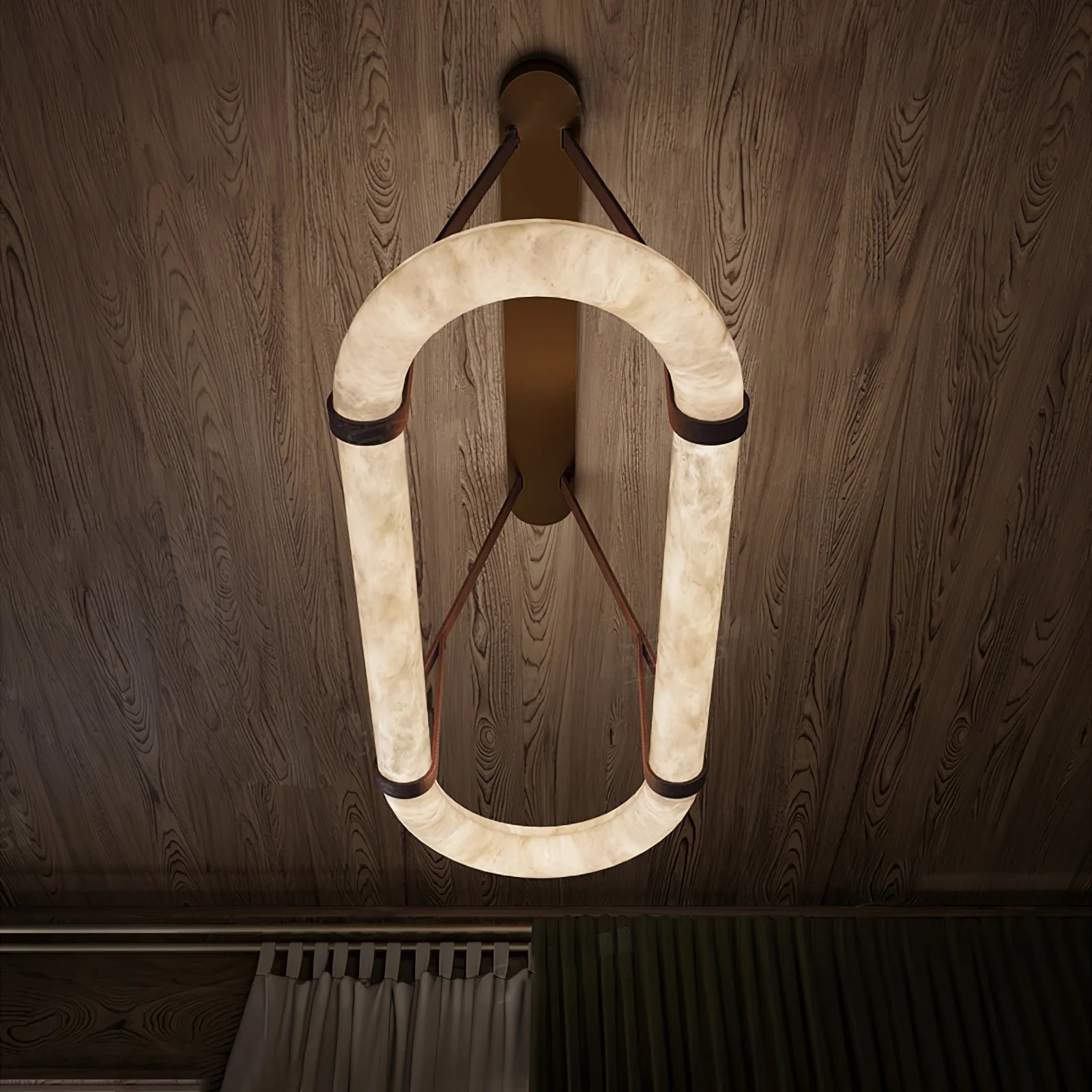 Circle Alabaster Chandelier - Yiarolight