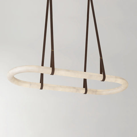 Circle Alabaster Chandelier - Yiarolight