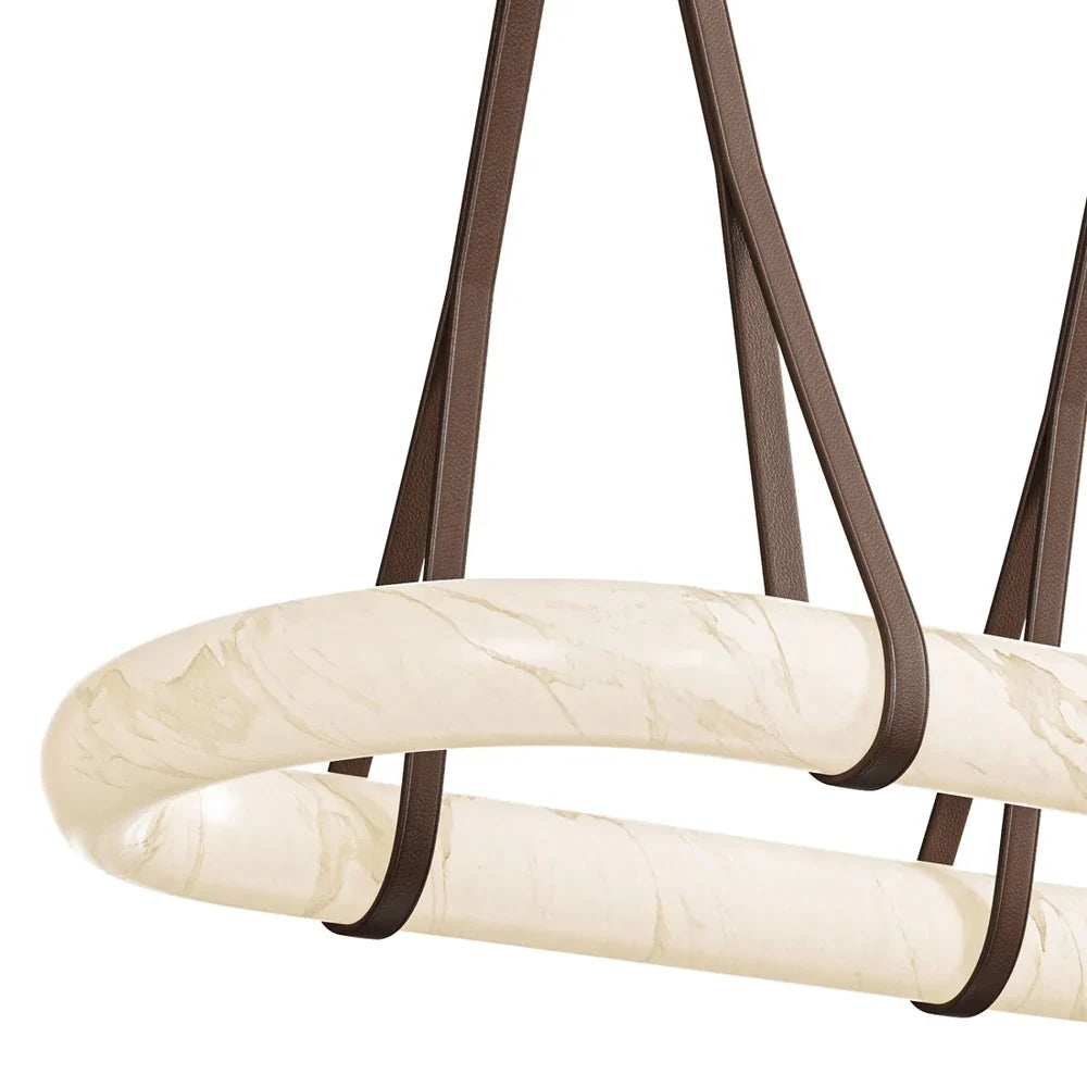 Circle Alabaster Chandelier - Yiarolight