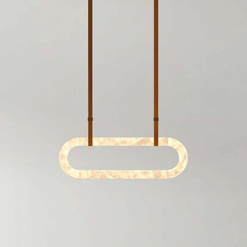 Circle Alabaster Chandelier - Yiarolight