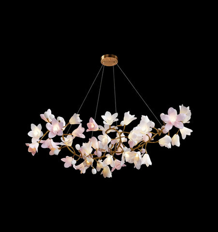 Lustre circulaire en forme de fleur