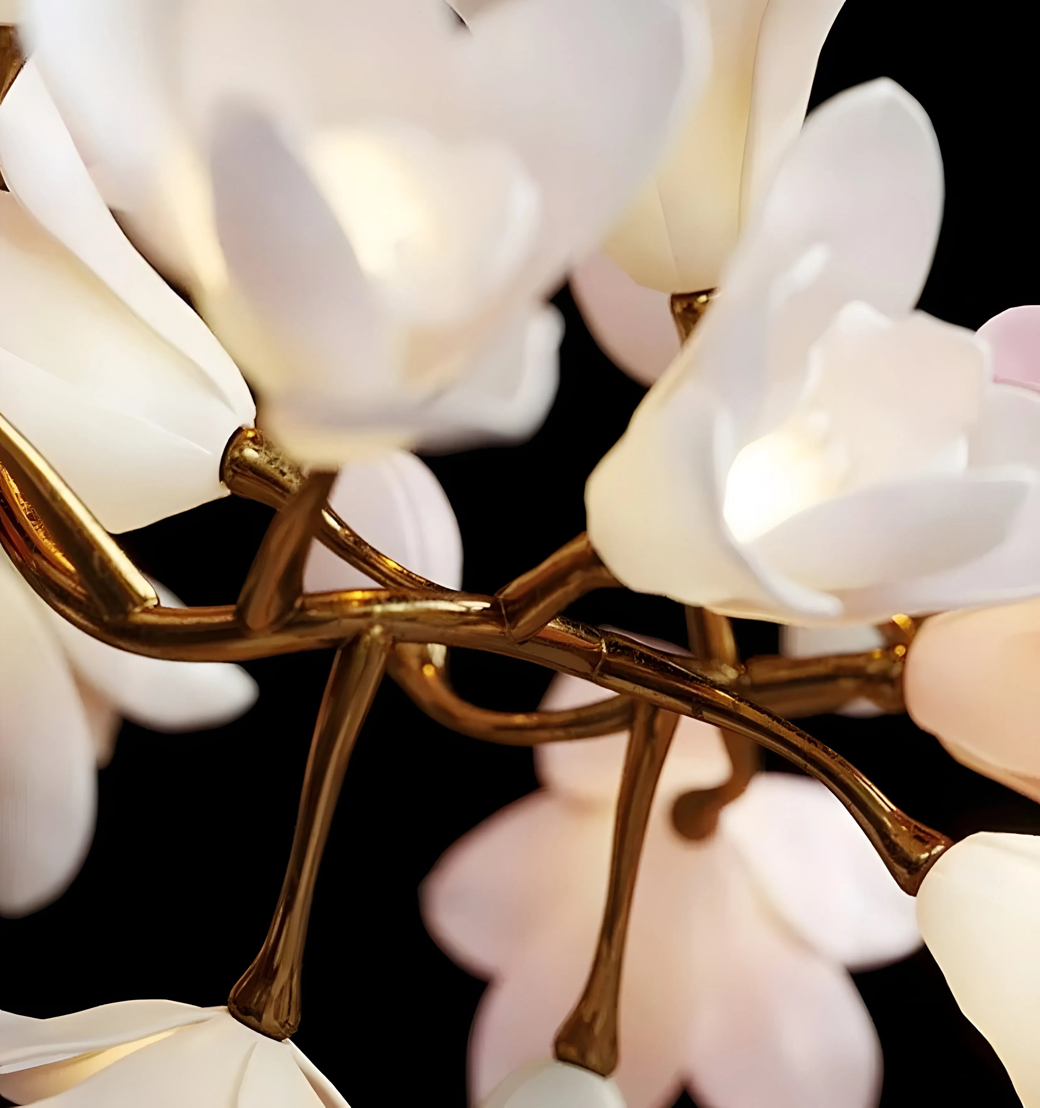 Lustre circulaire en forme de fleur