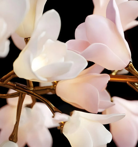 Lustre circulaire en forme de fleur