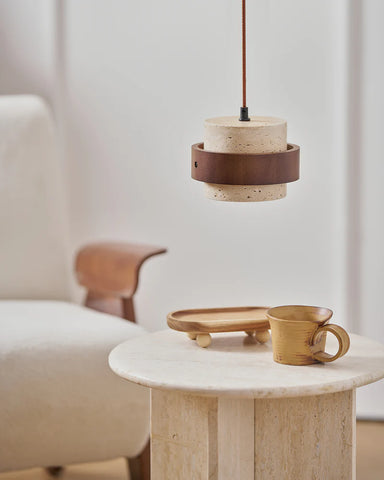 Cole Travertine Pendant Lamp - Yiarolight