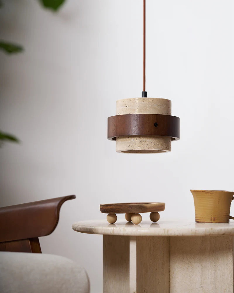 Cole Travertine Pendant Lamp - Yiarolight