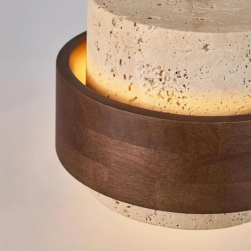 Cole Travertine Plug In Pendant Lamp - Yiarolight