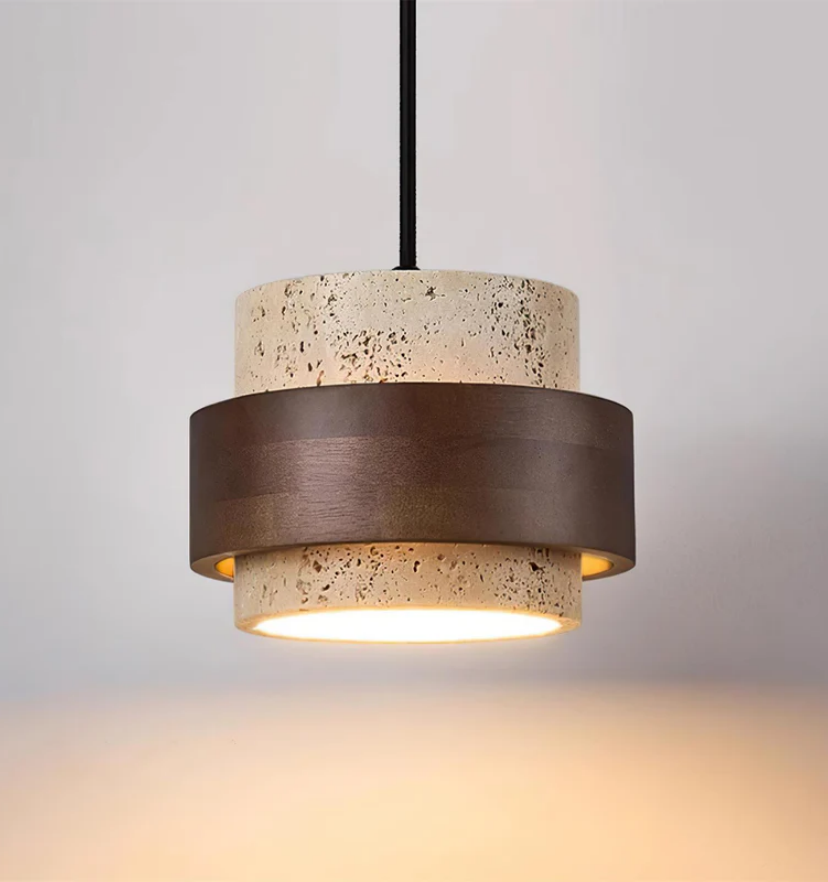Cole Travertine Plug In Pendant Lamp - Yiarolight