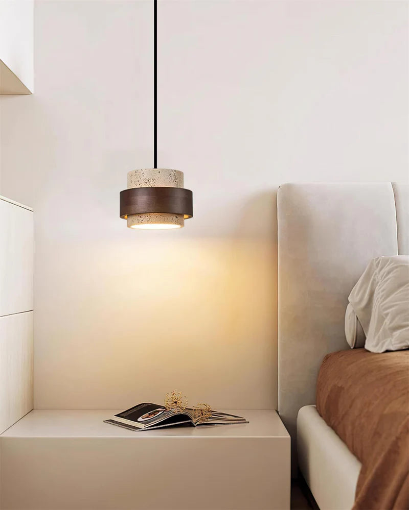 Cole Travertine Plug In Pendant Lamp - Yiarolight