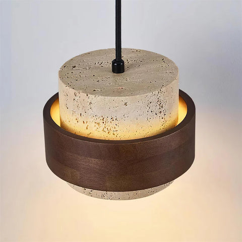 Cole Travertine Plug In Pendant Lamp - Yiarolight