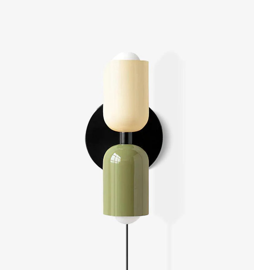 Couleur Double Plug In Wall Lamp