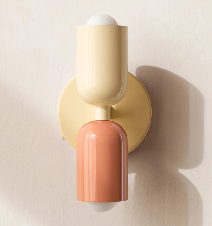 Couleur Double Plug In Wall Lamp