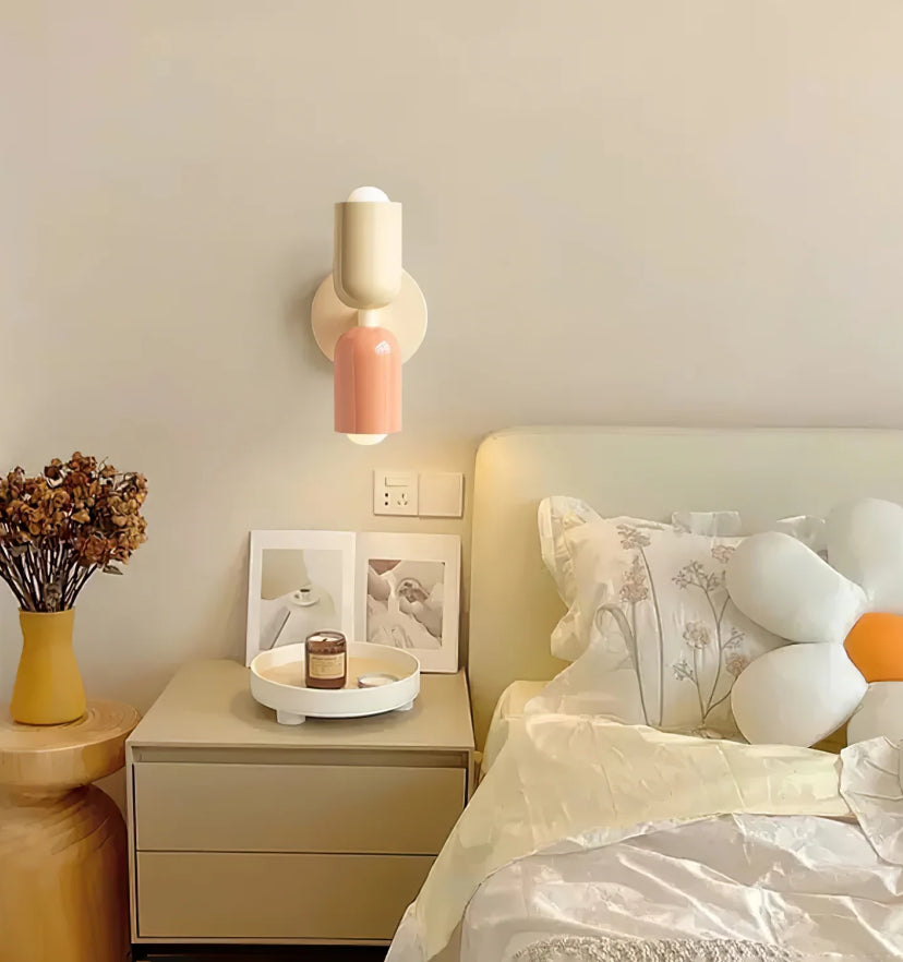 Couleur Double Plug In Wall Lamp