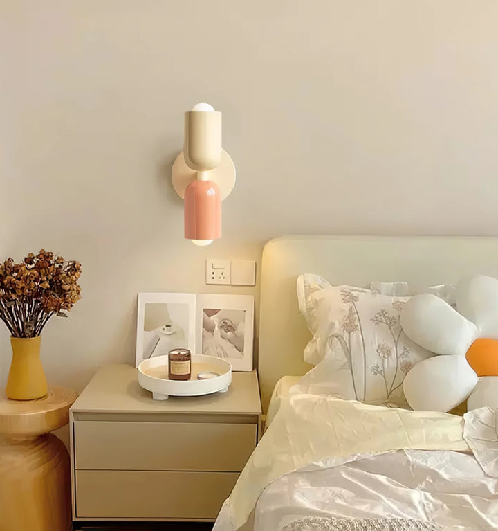 Couleur Double Plug In Wall Lamp