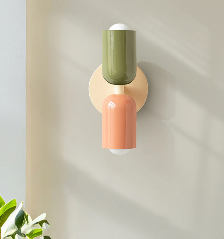 Couleur Double Plug In Wall Lamp