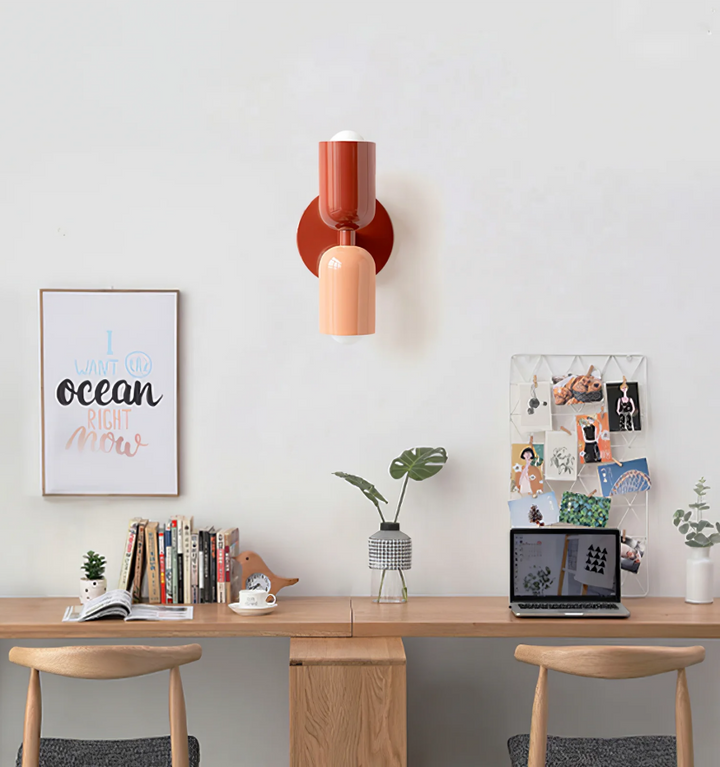 Couleur Double Plug In Wall Lamp