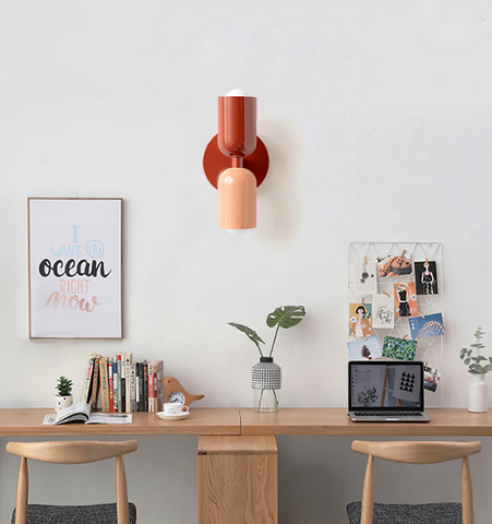 Couleur Double Plug In Wall Lamp
