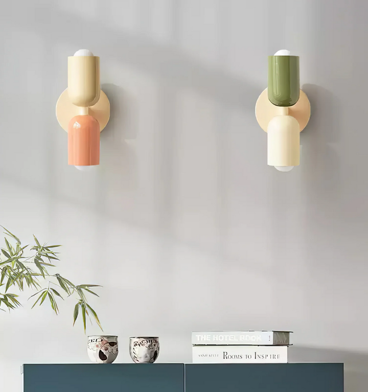 Couleur Double Plug In Wall Lamp