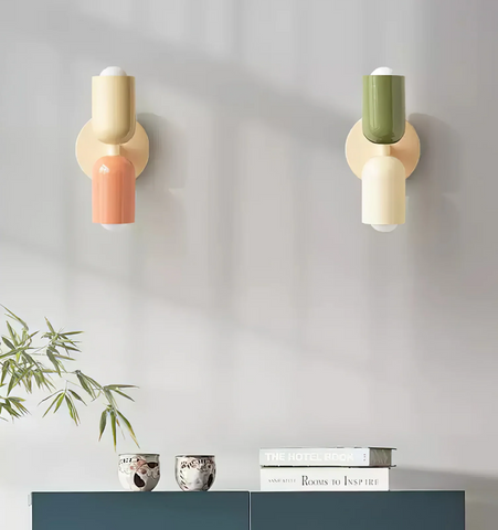 Couleur Double Plug In Wall Lamp