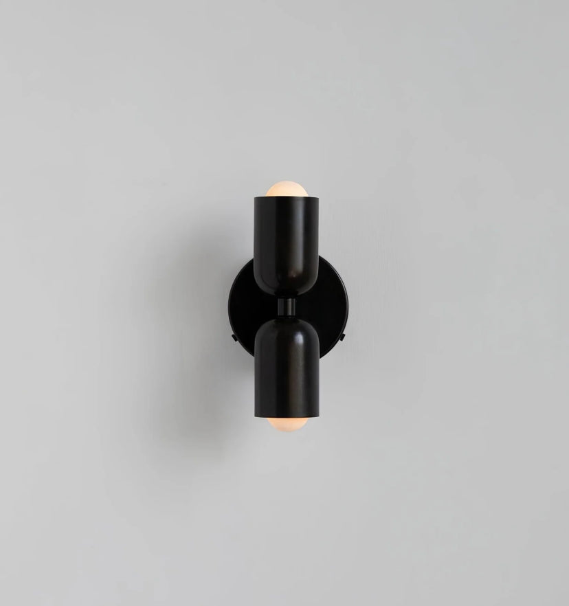 Couleur Double Plug In Wall Lamp