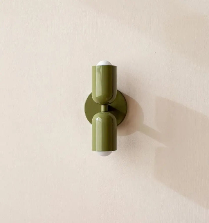 Couleur Double Plug In Wall Lamp