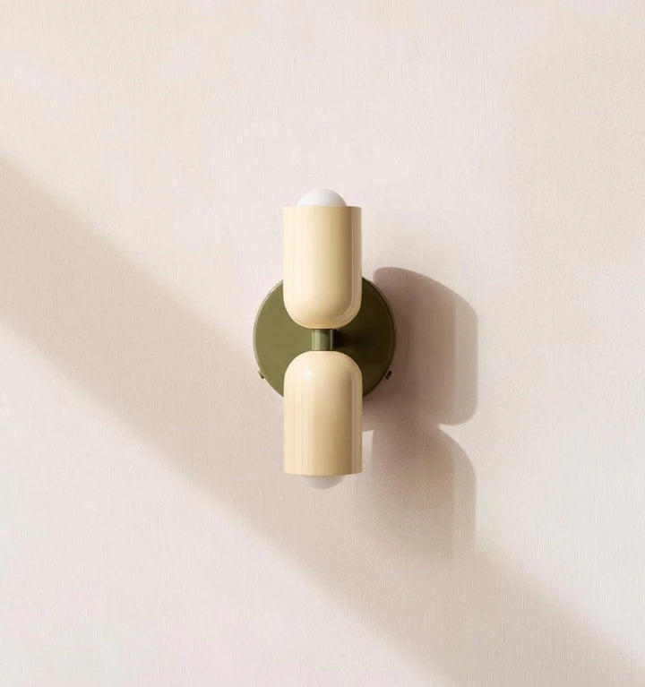 Couleur Double Plug In Wall Lamp
