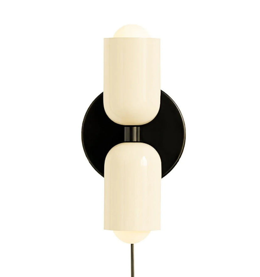 Couleur Double Plug In Wall Lamp