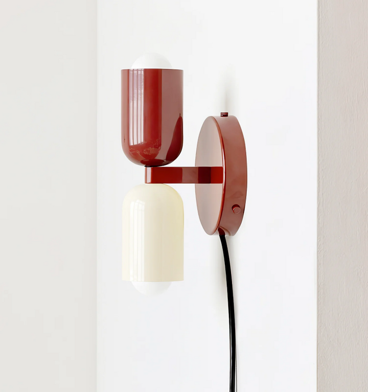 Couleur Double Plug In Wall Lamp