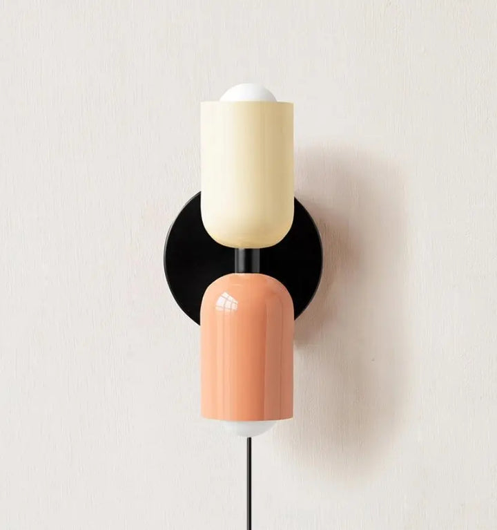 Couleur Double Plug In Wall Lamp