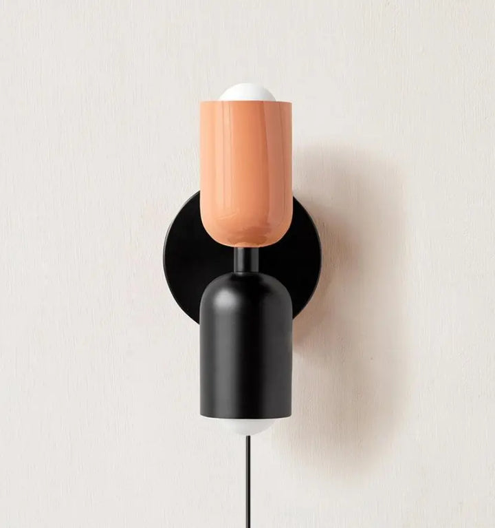 Couleur Double Plug In Wall Lamp
