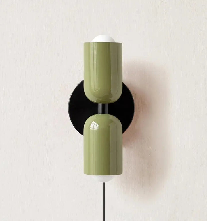 Couleur Double Plug In Wall Lamp