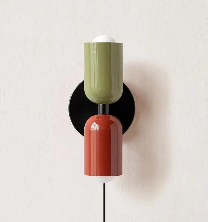 Couleur Double Plug In Wall Lamp