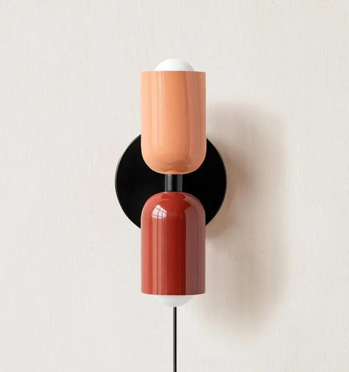 Couleur Double Plug In Wall Lamp