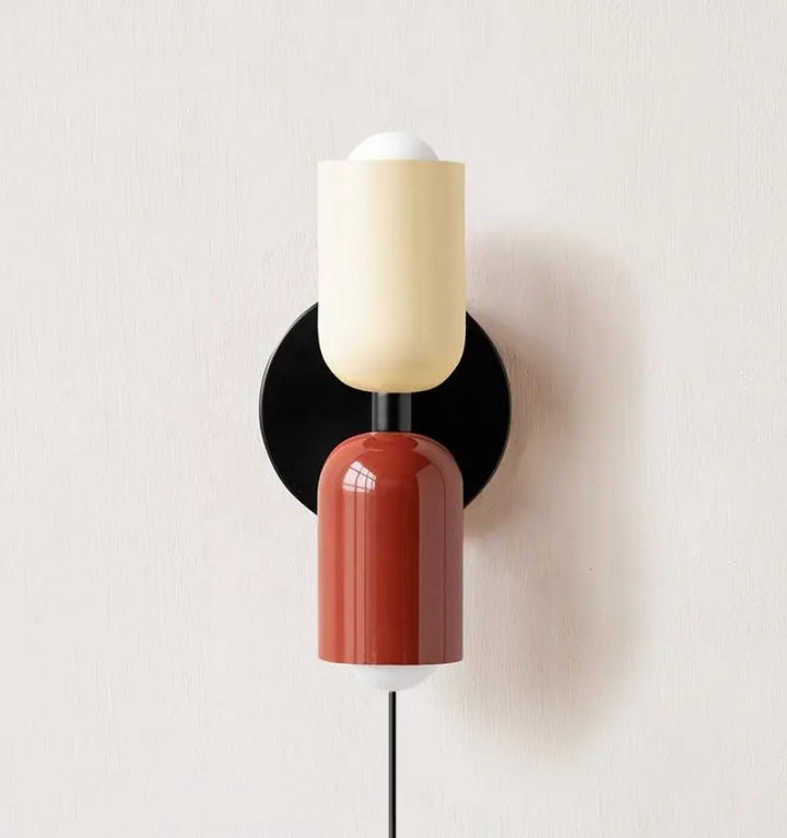 Couleur Double Plug In Wall Lamp