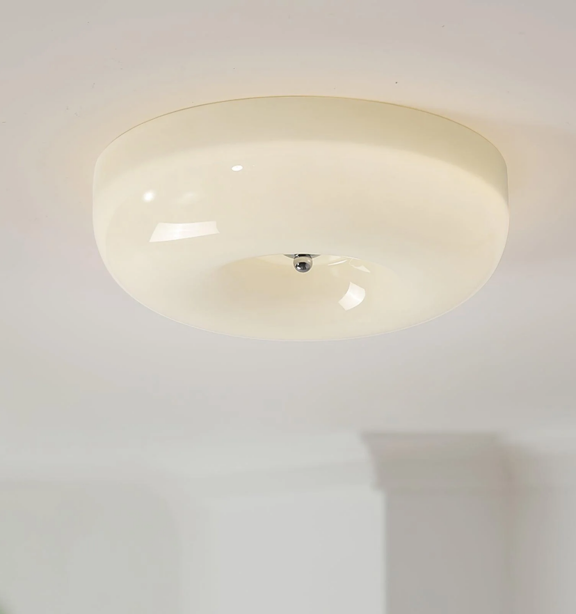 Cream Pudding Ceiling Lamp