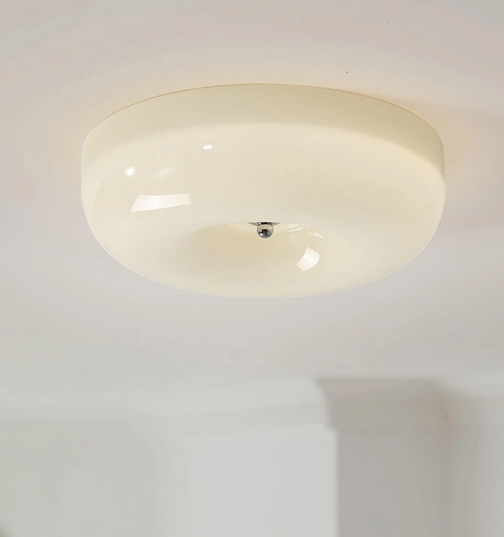 Cream Pudding Ceiling Lamp