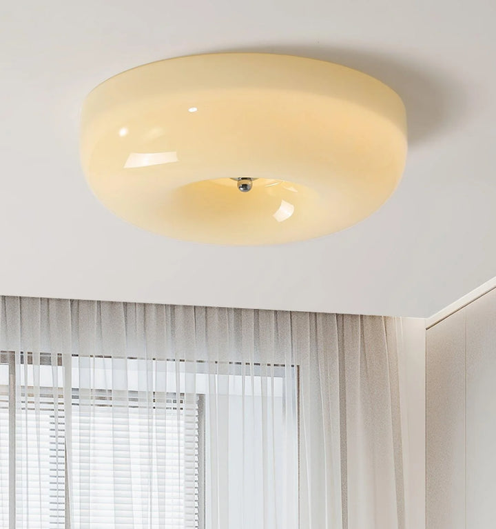 Cream Pudding Ceiling Lamp