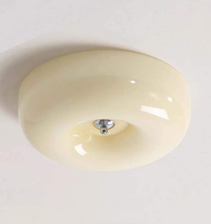 Cream Pudding Ceiling Lamp