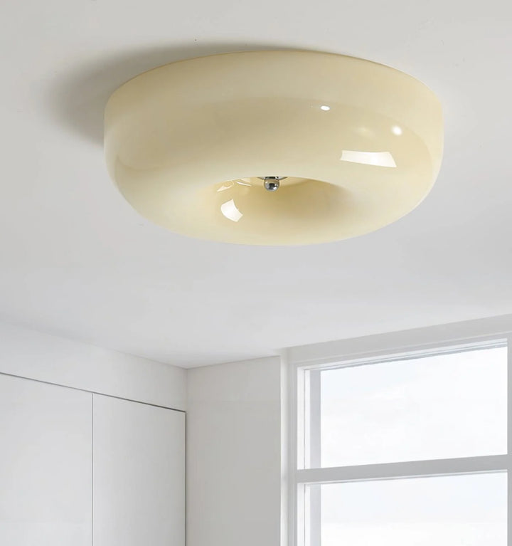 Cream Pudding Ceiling Lamp