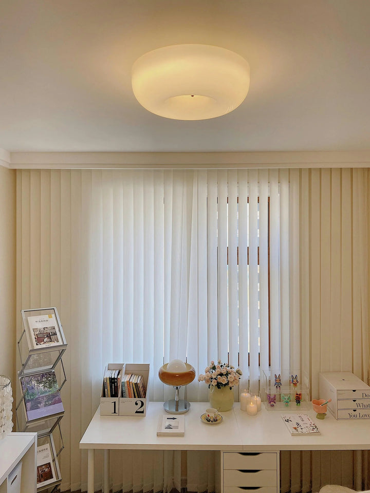 Cream Pudding Ceiling Lamp