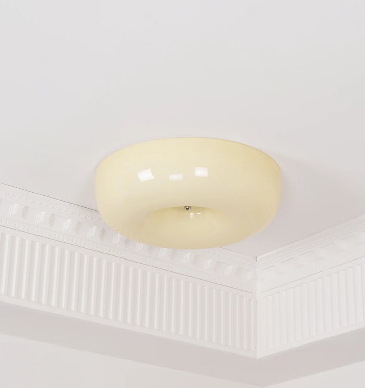 Cream Pudding Ceiling Lamp