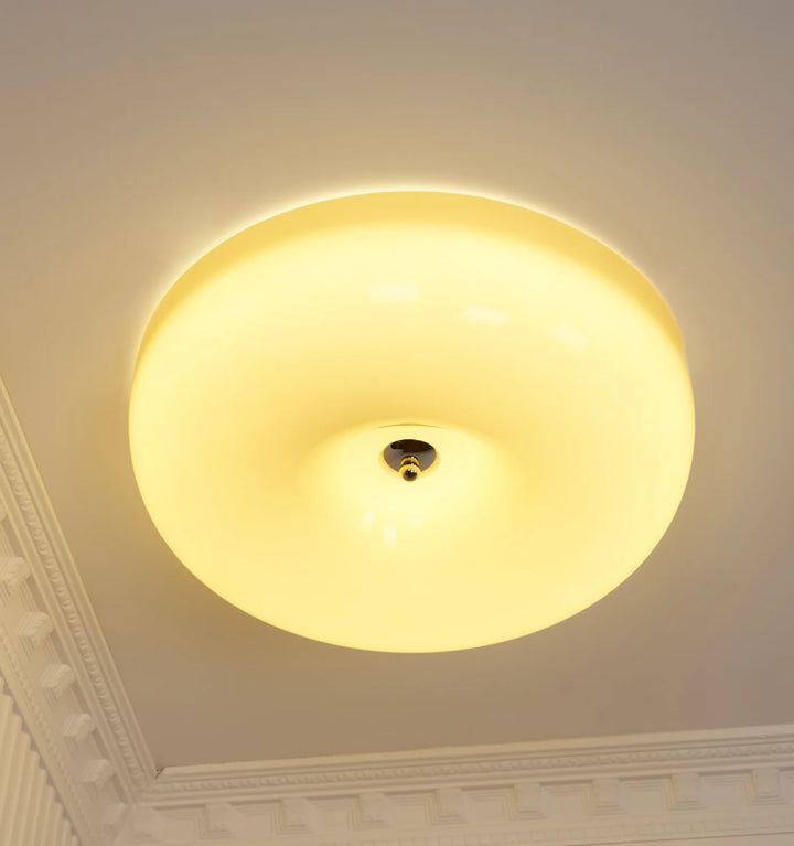 Cream Pudding Ceiling Lamp