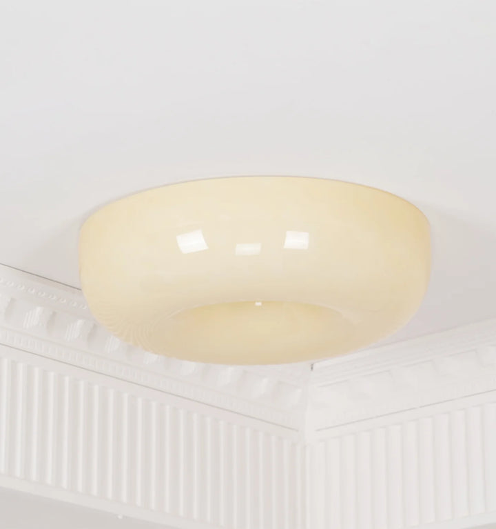 Cream Pudding Ceiling Lamp
