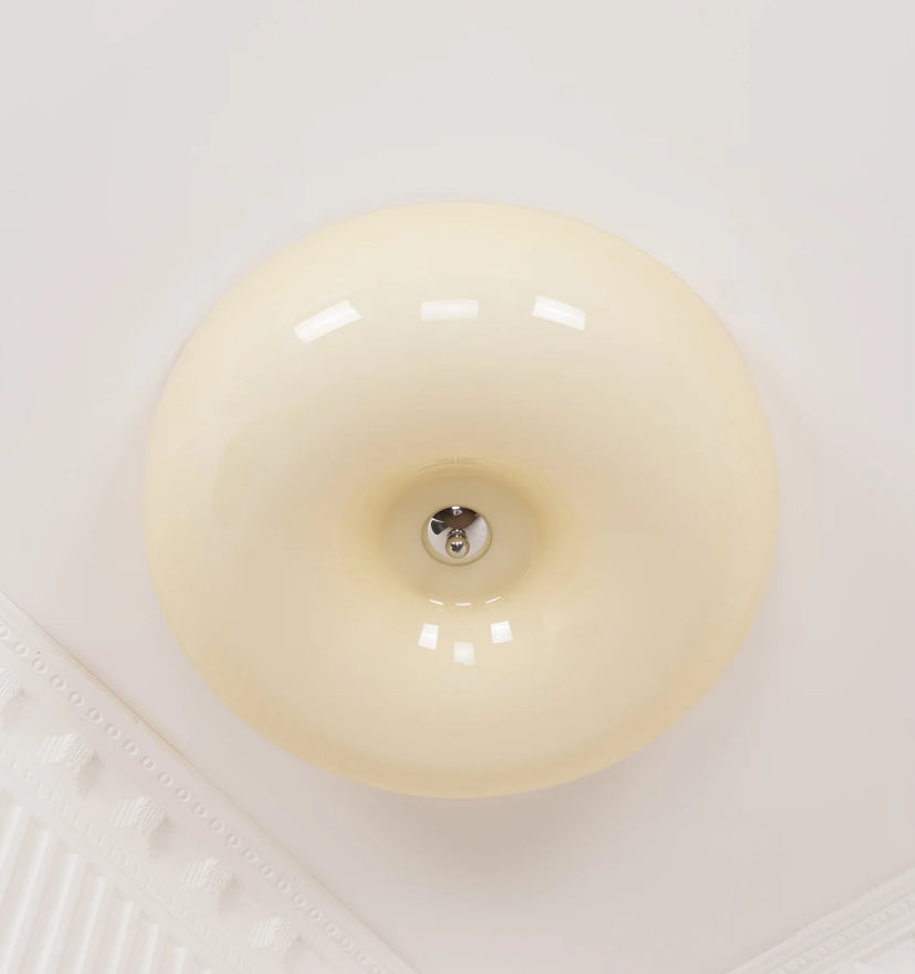 Cream Pudding Ceiling Lamp